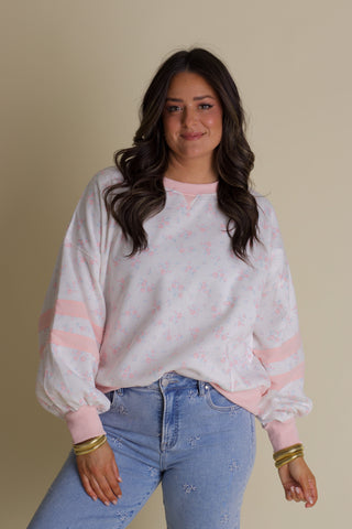 In Full Bloom Floral Sweatshirt - Off White