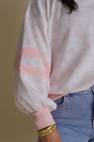 In Full Bloom Floral Sweatshirt - Off White