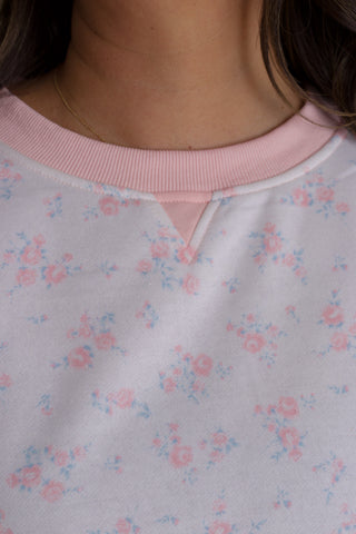 In Full Bloom Floral Sweatshirt - Off White