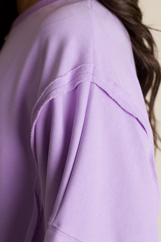 From Now On Hi-Low Sweatshirt - Lavender