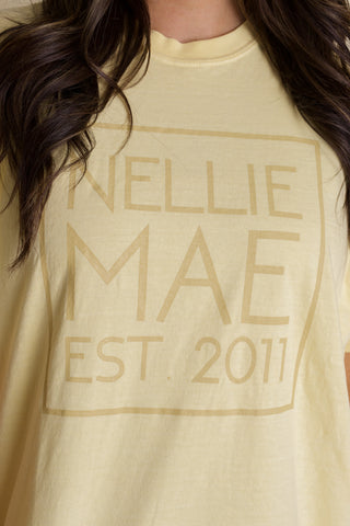 Nellie Mae Logo Tee - Yellow