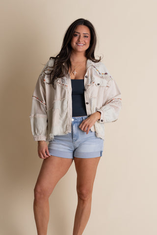 After Hours Balloon Sleeve Shacket