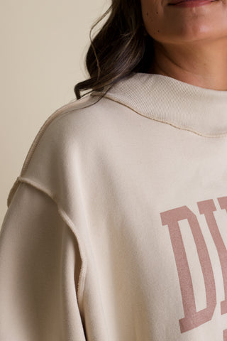 Dilly Dally Mock Neck Sweatshirt