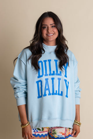 Dilly Dally Mock Neck Sweatshirt