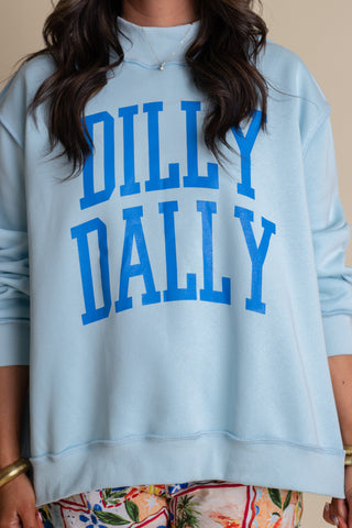 Dilly Dally Mock Neck Sweatshirt
