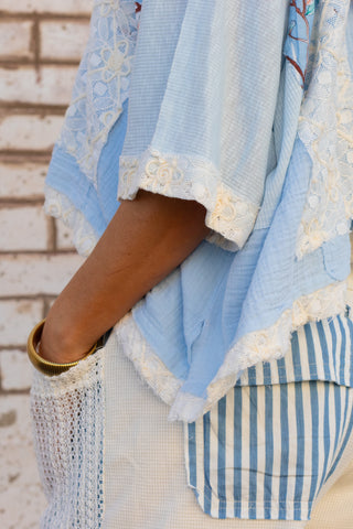 Staycation Striped Pants - Denim Stripe