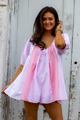 Blush Breeze Romper - Light Pink