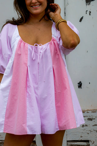 Blush Breeze Romper - Light Pink