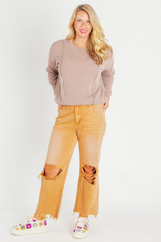 Stylish And Refined Textured Pullover