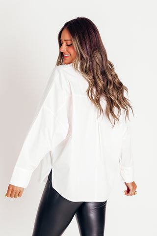 Trendy Turns Button Down Top *Final Sale*