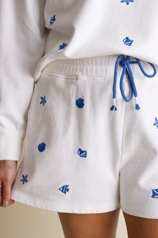 By The Shore French Terry Drawstring Shorts