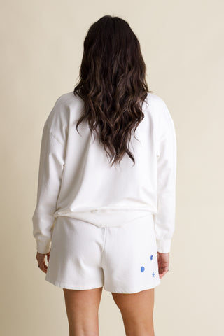 By The Shore Round Neck French Terry Top