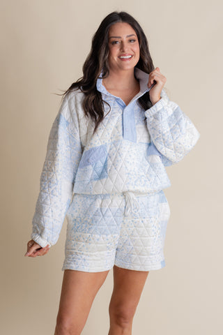 Test Your Love Quilted Shorts