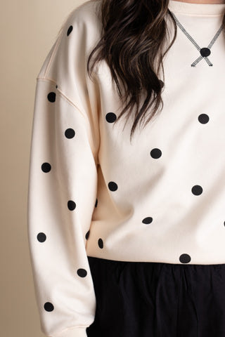 Simply Charming Polka Dot Pullover