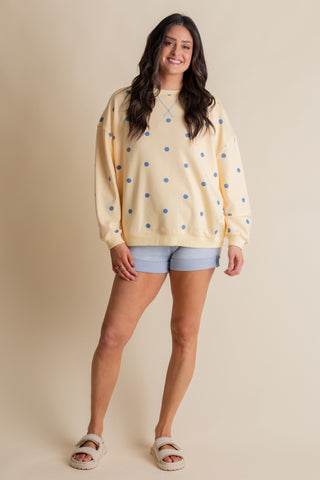 Simply Charming Polka Dot Pullover