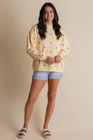 Simply Charming Polka Dot Pullover