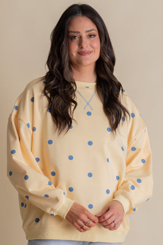 Simply Charming Polka Dot Pullover