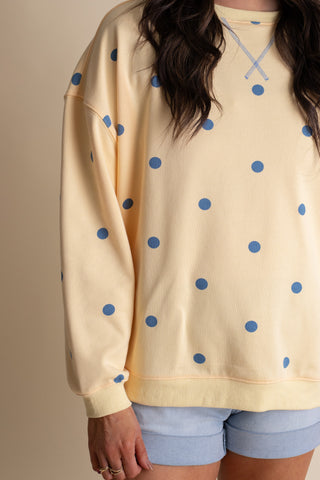 Simply Charming Polka Dot Pullover