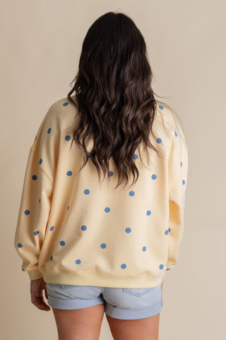Simply Charming Polka Dot Pullover