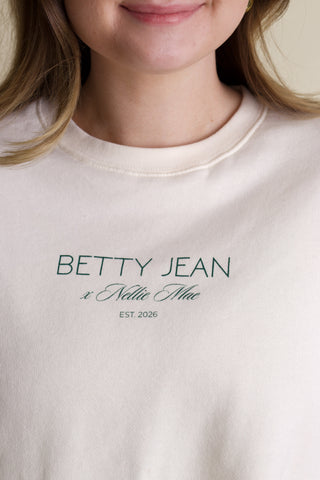Betty Jean Cropped Lightweight Sweatshirt