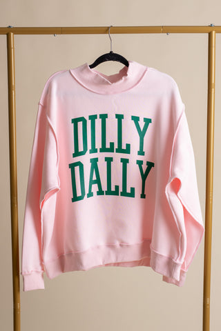 Dilly Dally Mock Neck Sweatshirt