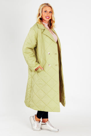 Always Falling Quilted Trench Coat *Final Sale*