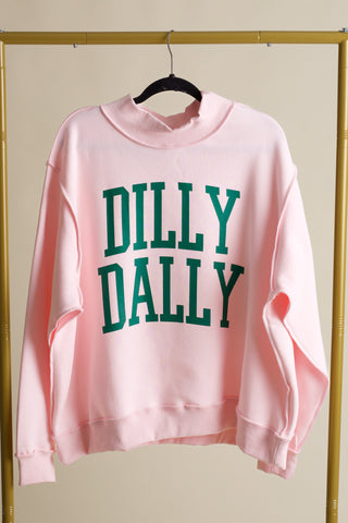 Dilly Dally Mock Neck Sweatshirt