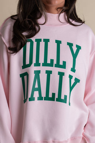 Dilly Dally Mock Neck Sweatshirt
