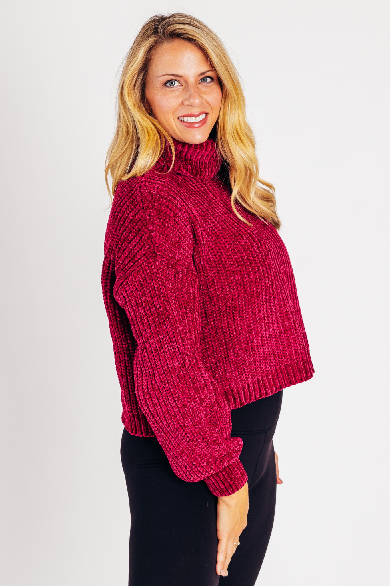 Chenille sweater clearance turtleneck