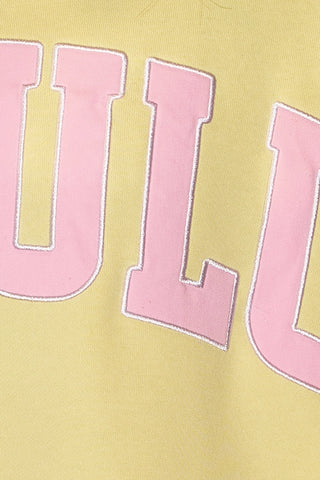 PREORDER Delulu Embroidered Mock Neck Sweatshirt