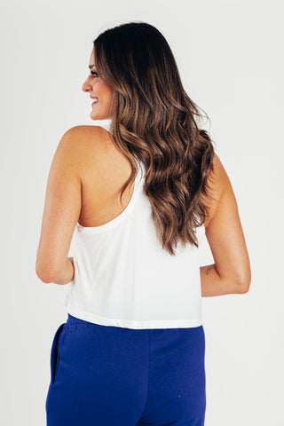 It's About Time Cropped Racerback Tank *Final Sale*