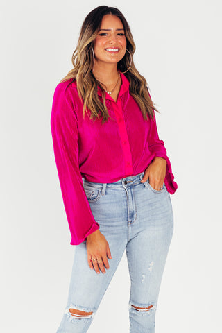 Dancing In The Moonlight Pleated Top